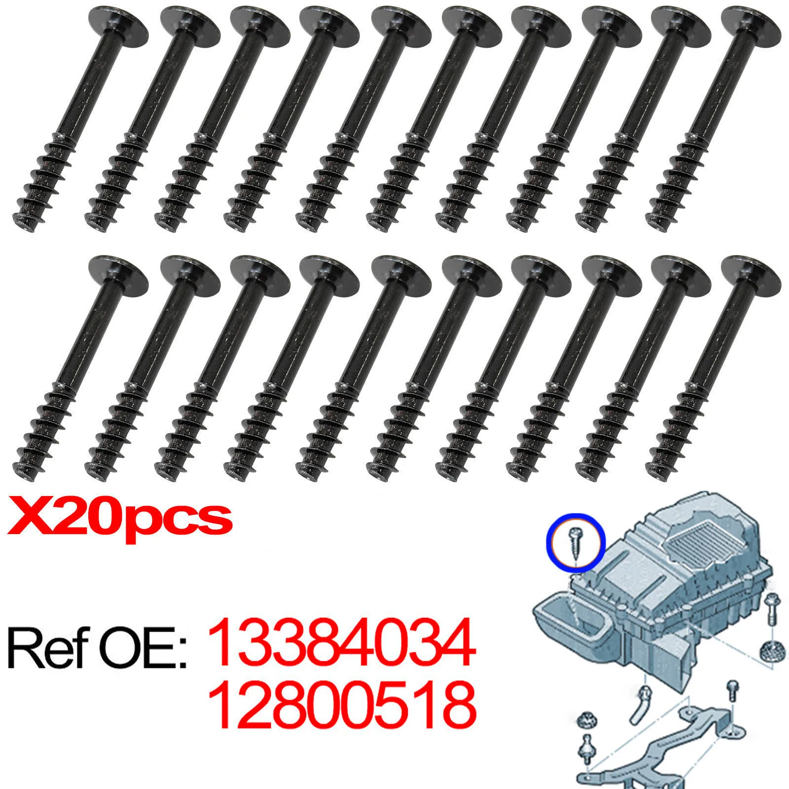 

20 для Chevrolet Holden Trax Cruze Impala Malibu Orlando трекер коробка для очистки воздушного фильтра корпус винт крышки стопорный болт 12800518