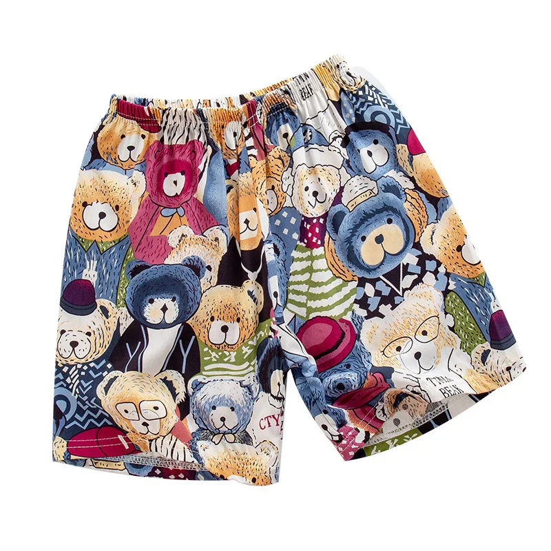 

Summer Shorts Kids Short Summer of Boys and Girls Pants Five-point Thin Section of Casual Pants Kids Beach Pants Cartoon Shorts