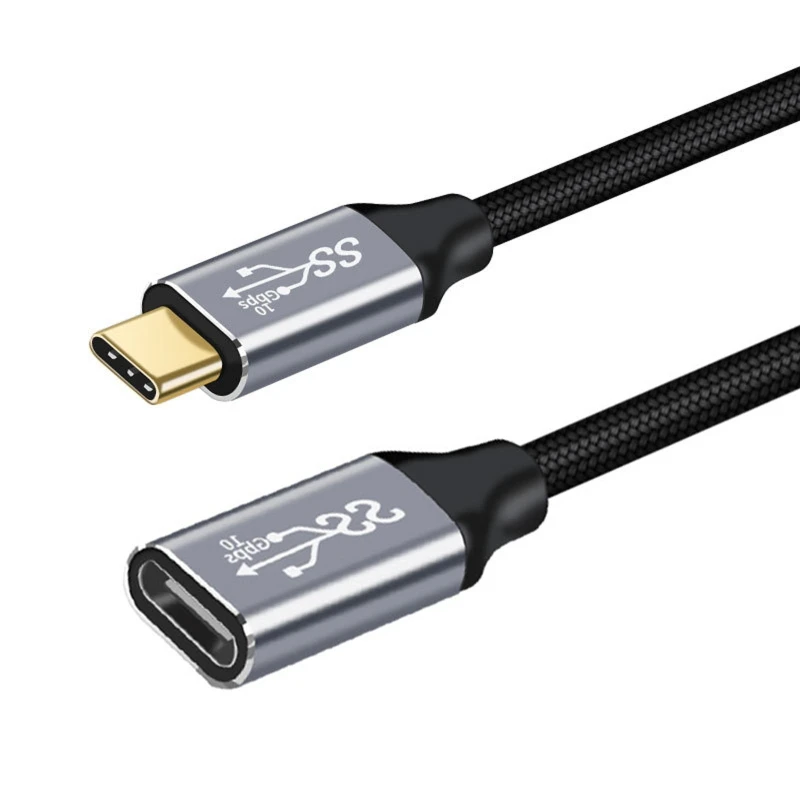 

PD 100W USB C Extension Cable Type C3.1 Gen 2 Male to Female Extender Data Cord for Cellphone Laptop