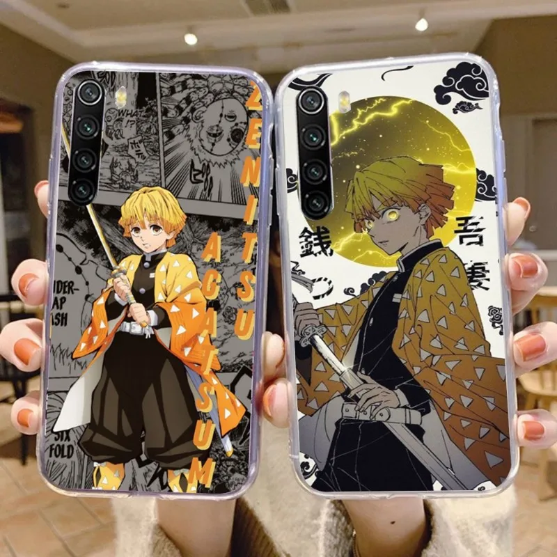 

Чехол для телефона Agatsuma Zenitsu для Xiaomi 12, 11T, 10, 9, Redmi Note 11, 10, 10S Pro, Redmi 9, 9A, 8, прозрачный чехол для телефона