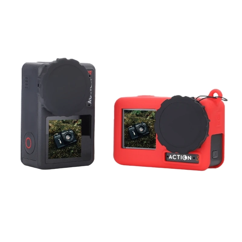 

Силиконовый чехол для Action 4 3, силиконовый защитный чехол для объектива камеры, аксессуары для камеры Action 4/3