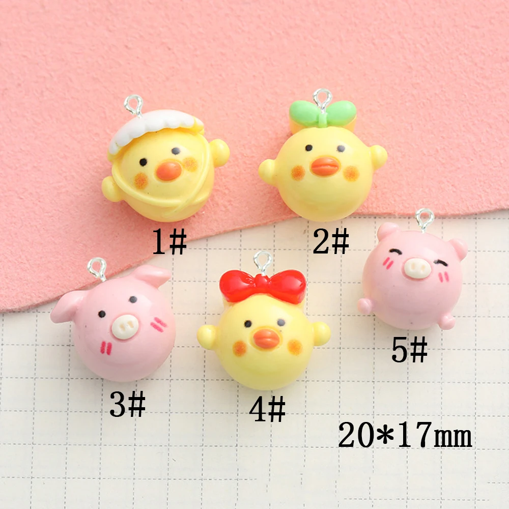 10 шт./партия серьги-подвески в виде свиньи