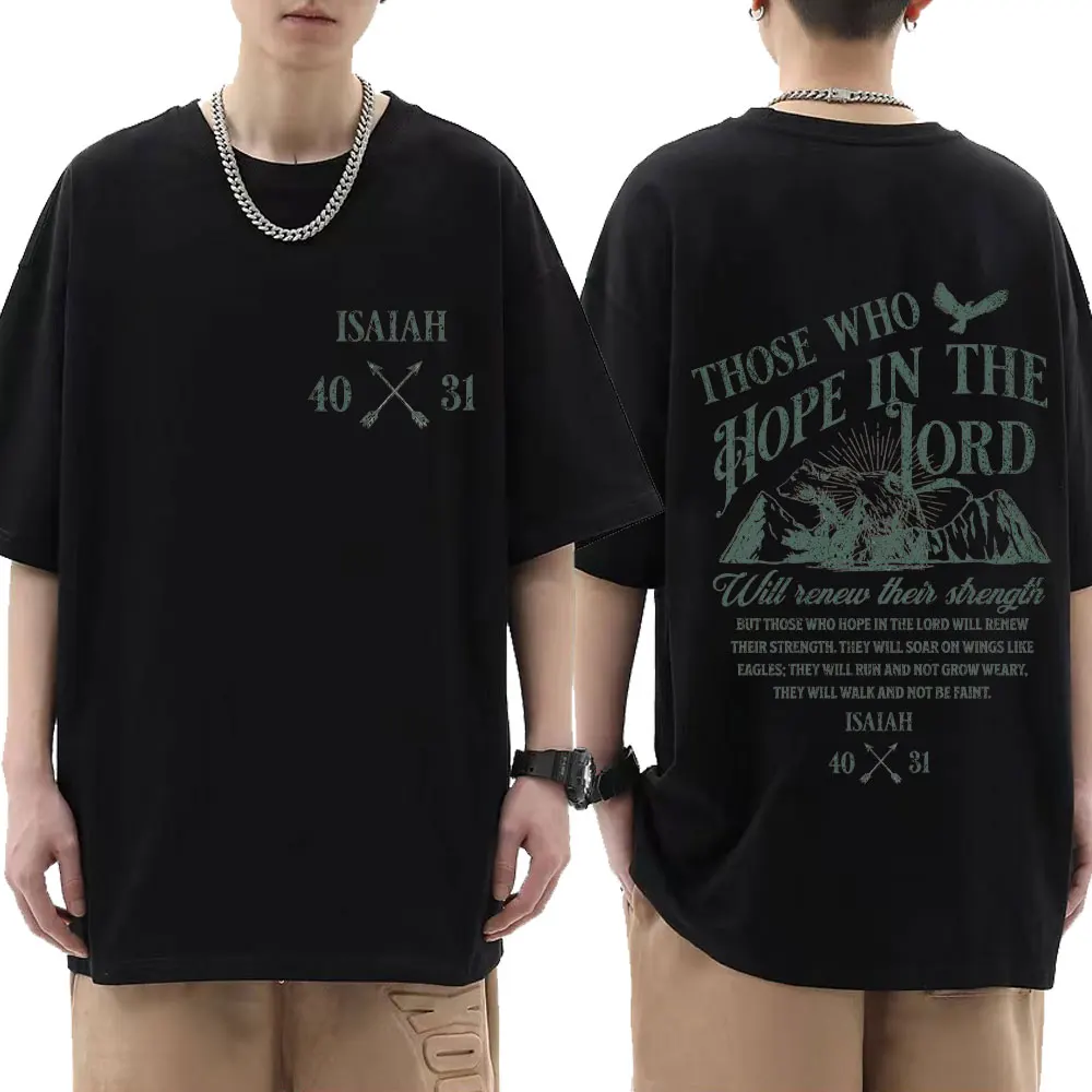 

Мужская винтажная хлопковая футболка с коротким рукавом и принтом Иисуса