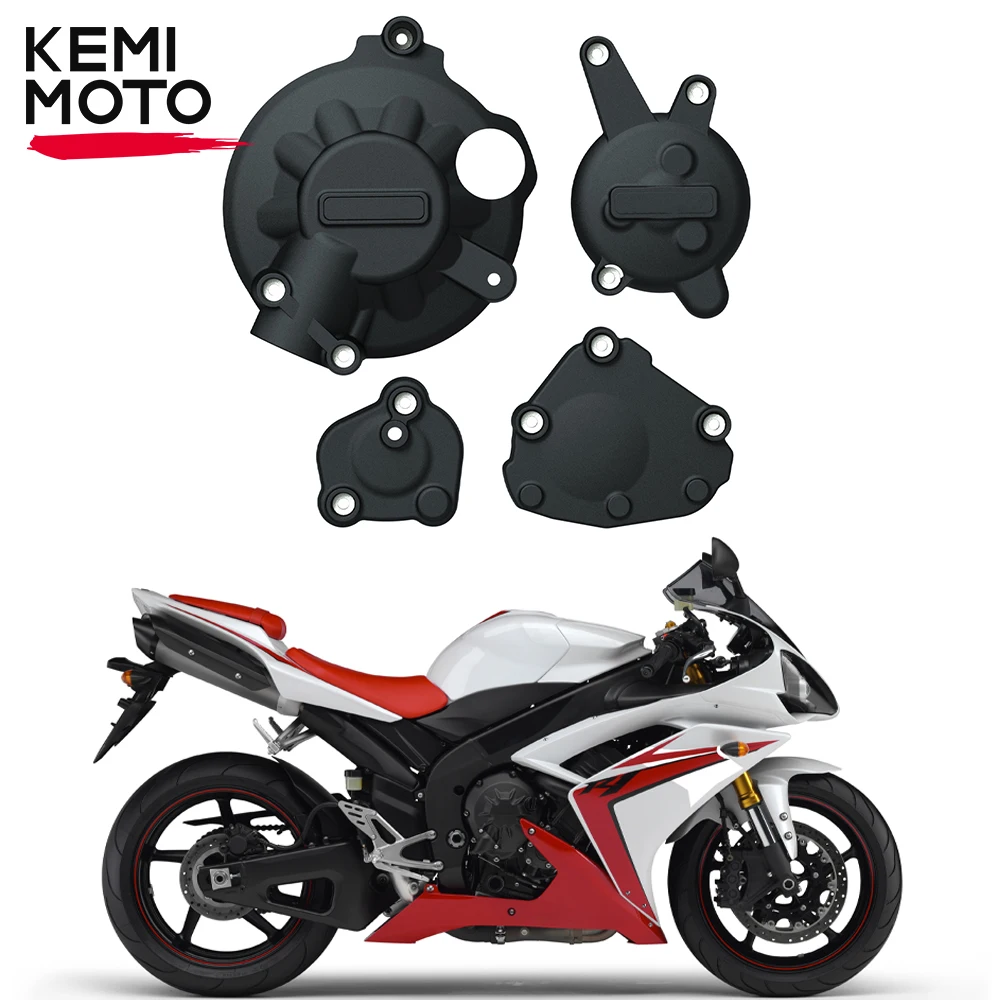 

For YAMAHA YZF R1 R 1 2007-2008 Motorcycle Accessories Engine Cover Protection Case Motorcross New Protector Black Engine Guard