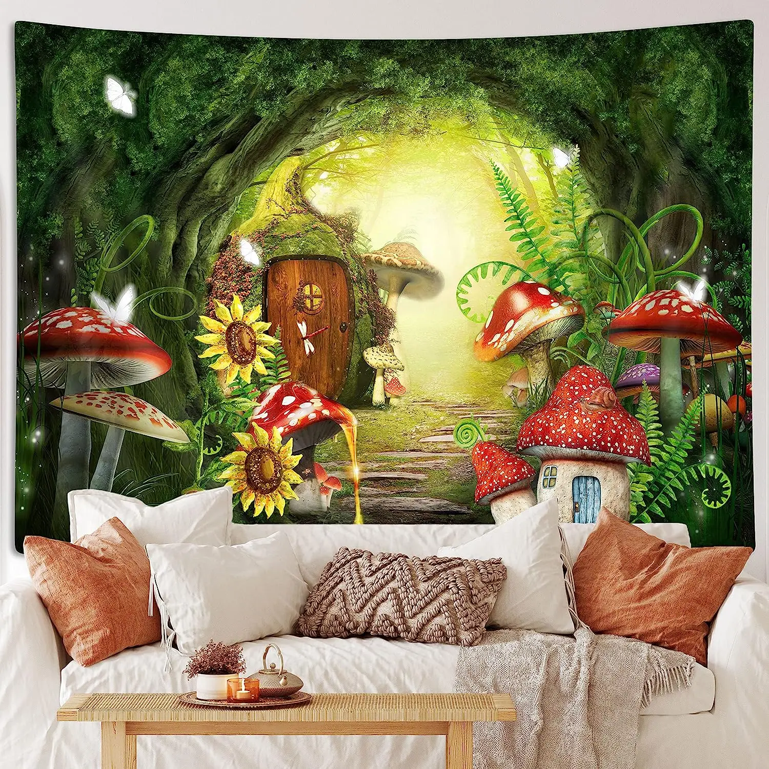 

Самурайский японский воин настенные гобелены, японское аниме печать на стене, Традиционная японская настенная подвеска с красным солнцем