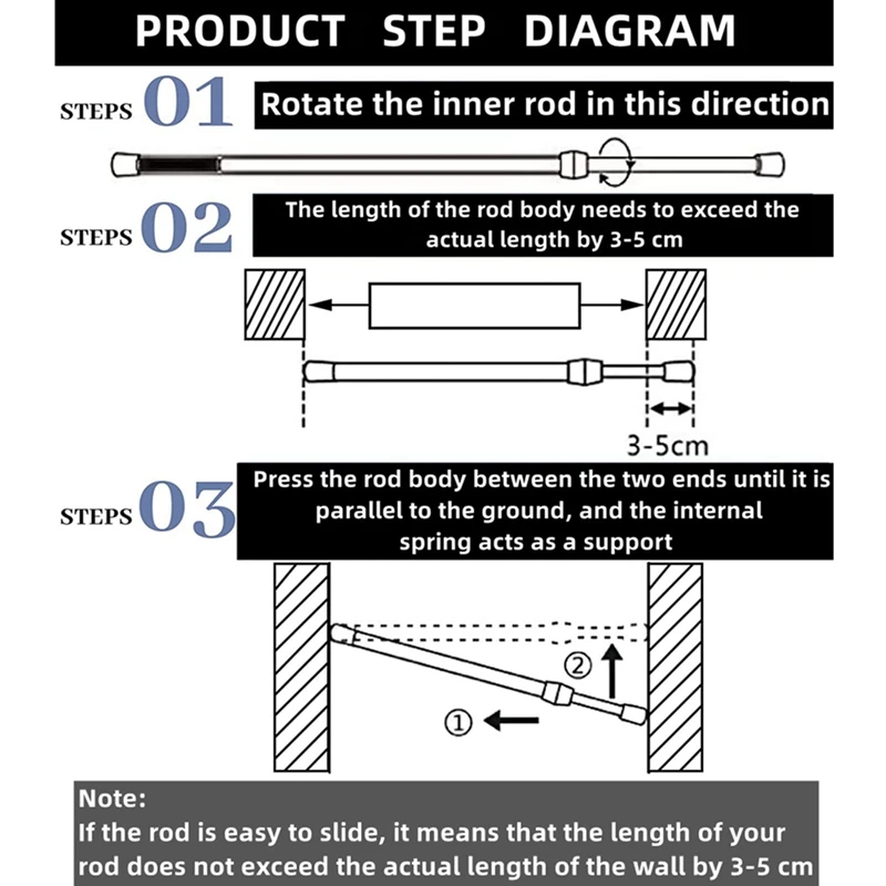 4 шт. регулируемые натяжные стержни для холодильника автодома хранения еды