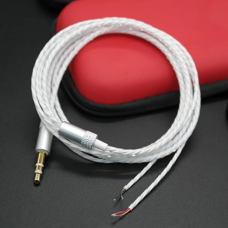 1 м HIFI OCC 2/4 ядра мягкая медь посеребренный провод аудиокабель для DIY обновление