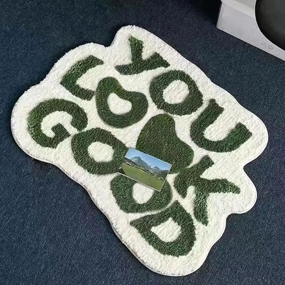 

Flocking You Look Good Rug Custom Handmade Rug Living Household Universal Absorbent Room Rug Dirt-resistant Anti-slip All-s Z3Q5