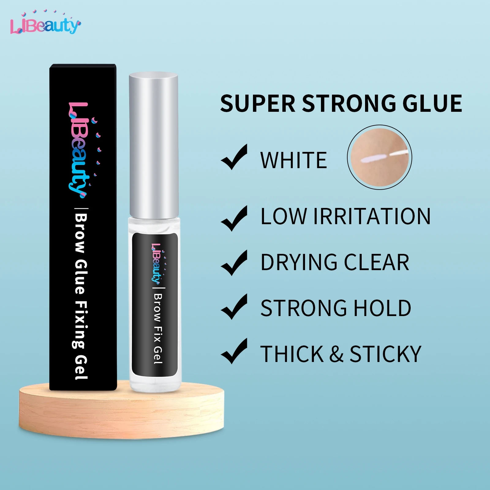 Libeauty 7 мл клей для ламинирования бортов Super Stickey подтяжки бровей прозрачный