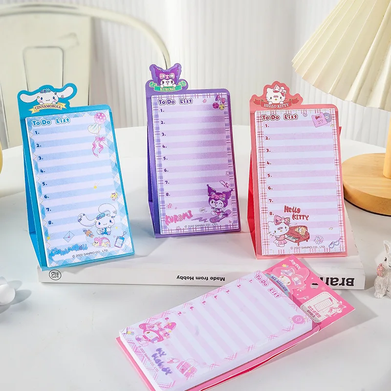 

Cartoon Cute Sanrio Note Book Jk College Style Note Book Kuromi Cinnamoroll Standable Note Book Student Sticky Notes