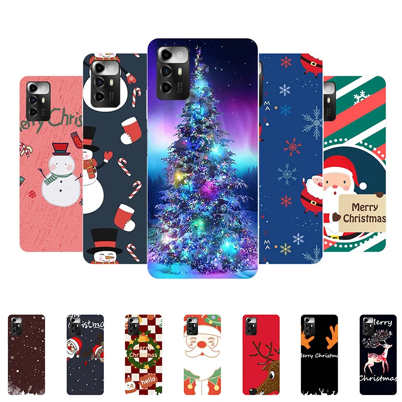 

for ZTE Blade A72 5G Case Christmas New Year Soft Silicone Back Cover Case for ZTE Blade A72 5G BladeA72 A 72 5G Phone Case