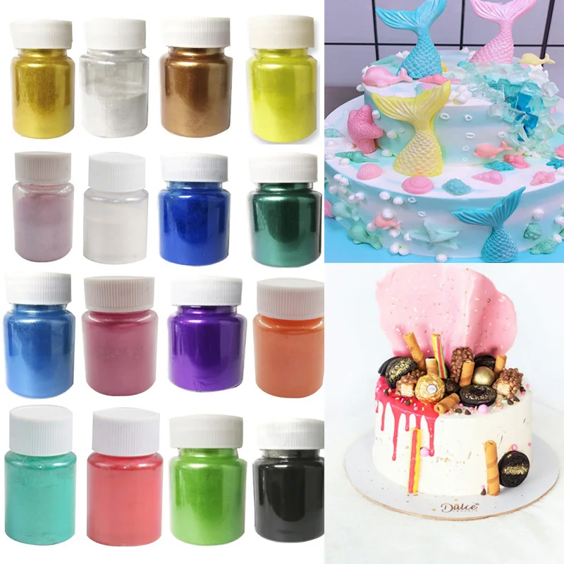 

15g/Multi-Color Gold Powder Mousse Cake Fudge Macaron Chocolate Glitter Powder Gold Powder Baking Cake Color Decorating Tool