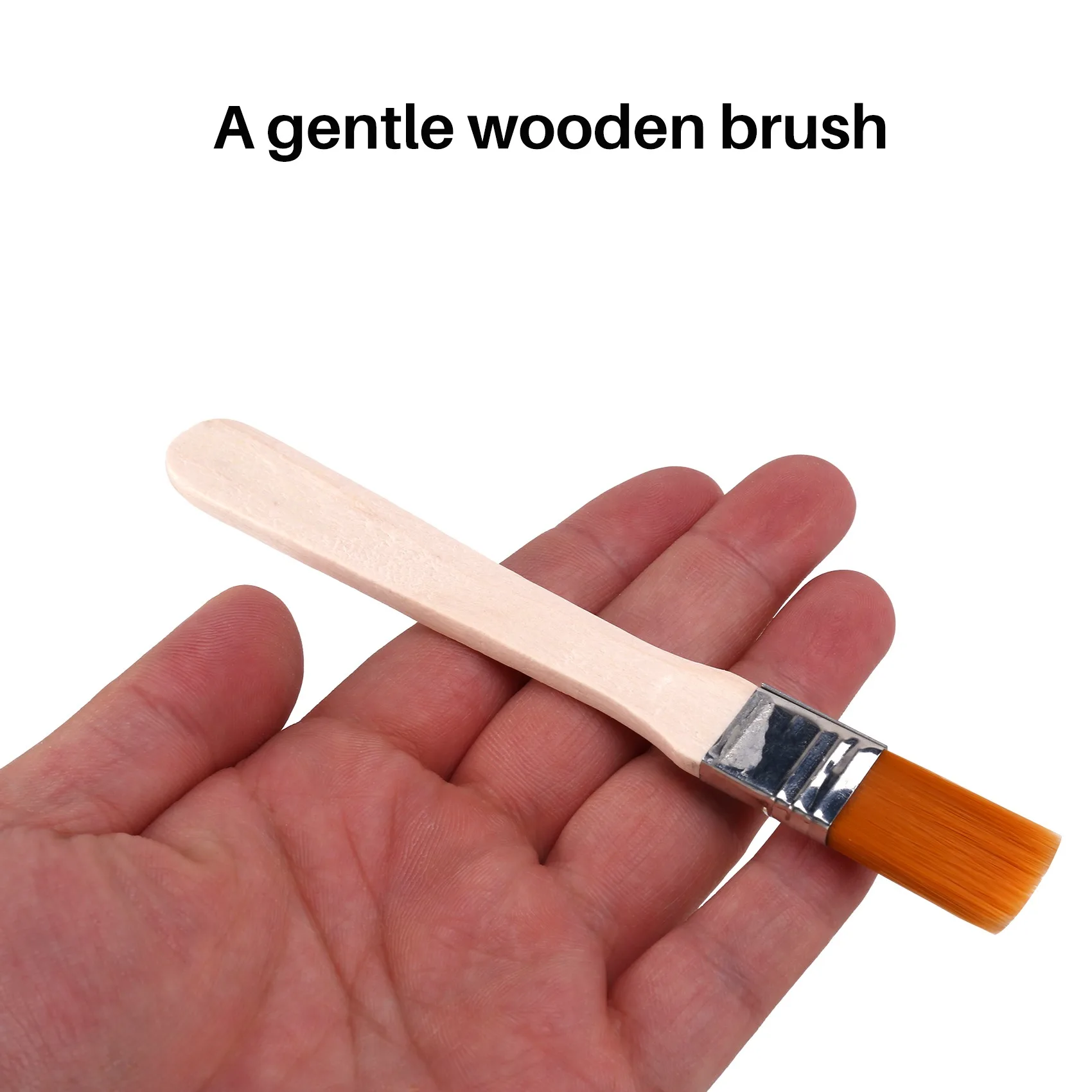 Набор кистей из 30 предметов с деревянной ручкой, кисть для чистки и ...