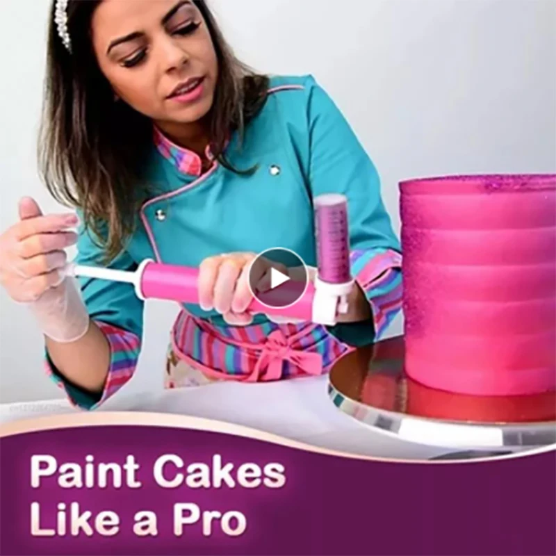 

Инструменты для окрашивания тортов ручной Аэрограф Для украшения выпечки кексы десерты пистолет-распылитель мусс Пескоструйный кухонный ...