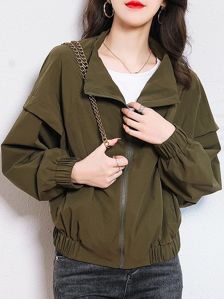 Женское европейское пальто среднего возраста короткое осень 2024 новая популярная