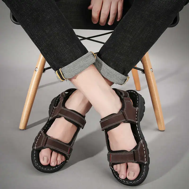 

Шлепанцы платформ для мужчин, разноцветные Босоножки на каблуке, без застежки, обувь для тенниса