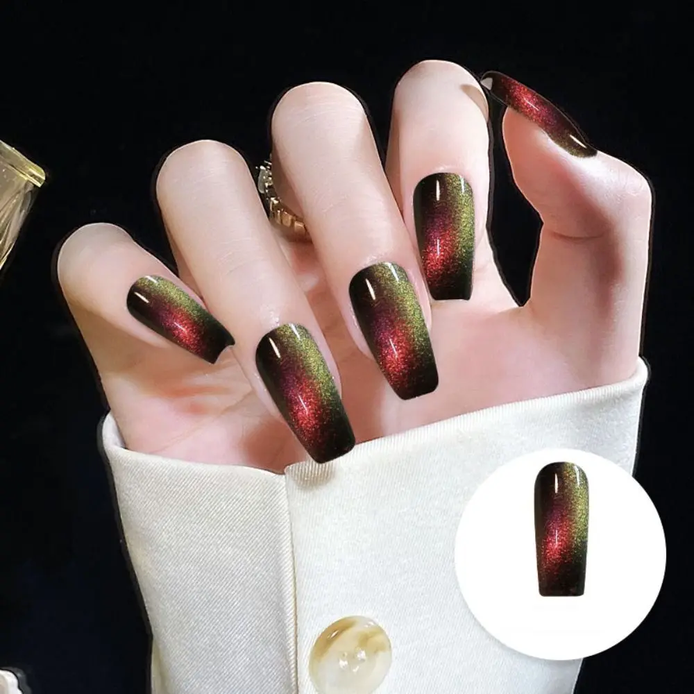 

Cat's Eye Powder Nail Polish Glue Glittering Nail Crushed Diamonds Semi-Permanent Varnish Nail Polish Gel Manicure Art Deco