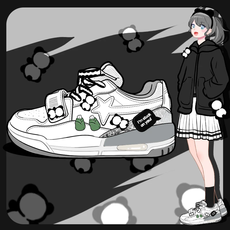 Женские спортивные кроссовки Amy and Michael Белые Повседневные для студенток модные