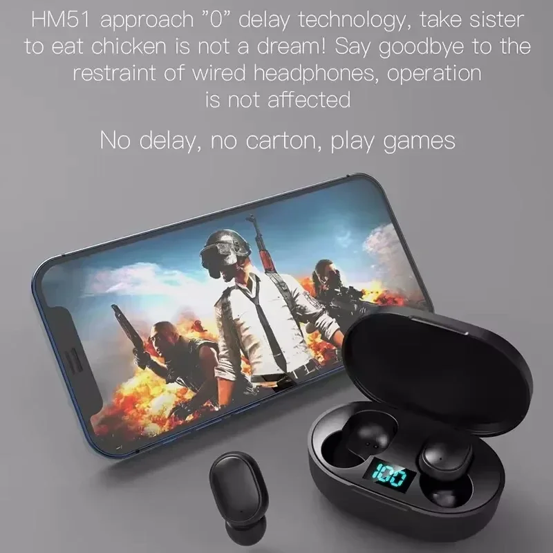 Беспроводные Bluetooth-наушники TWS E6S с шумоподавлением и микрофоном