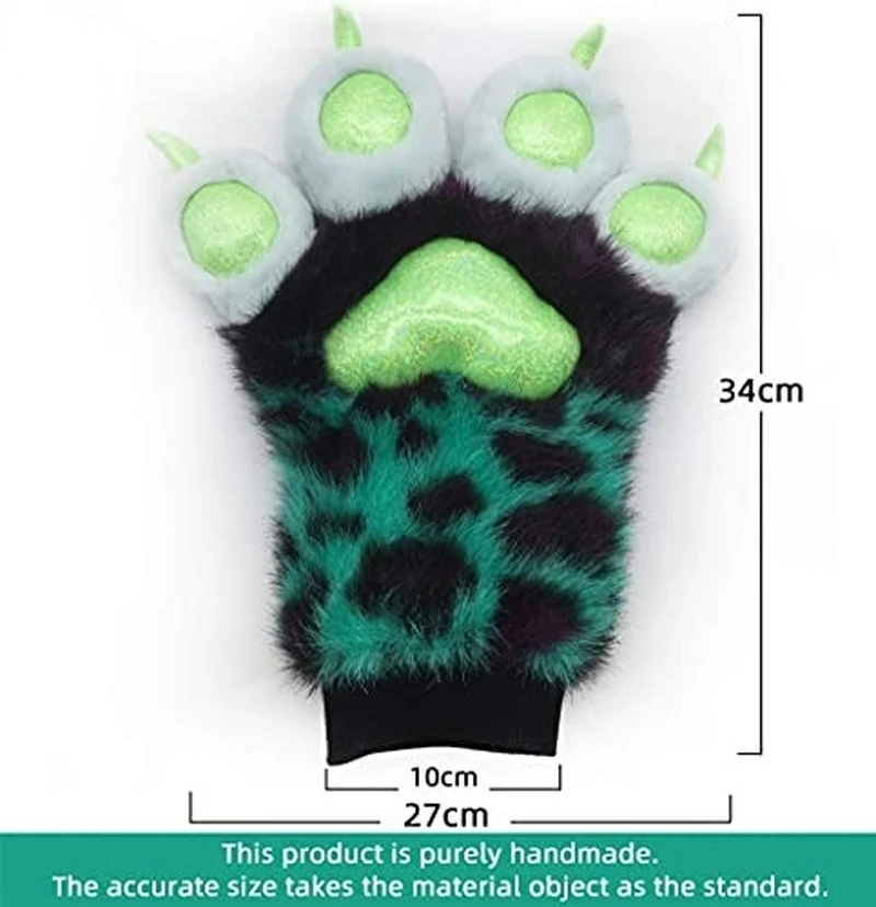 Пушистые лапы пушистые перчатки аксессуары для костюма реквизит косплея льва