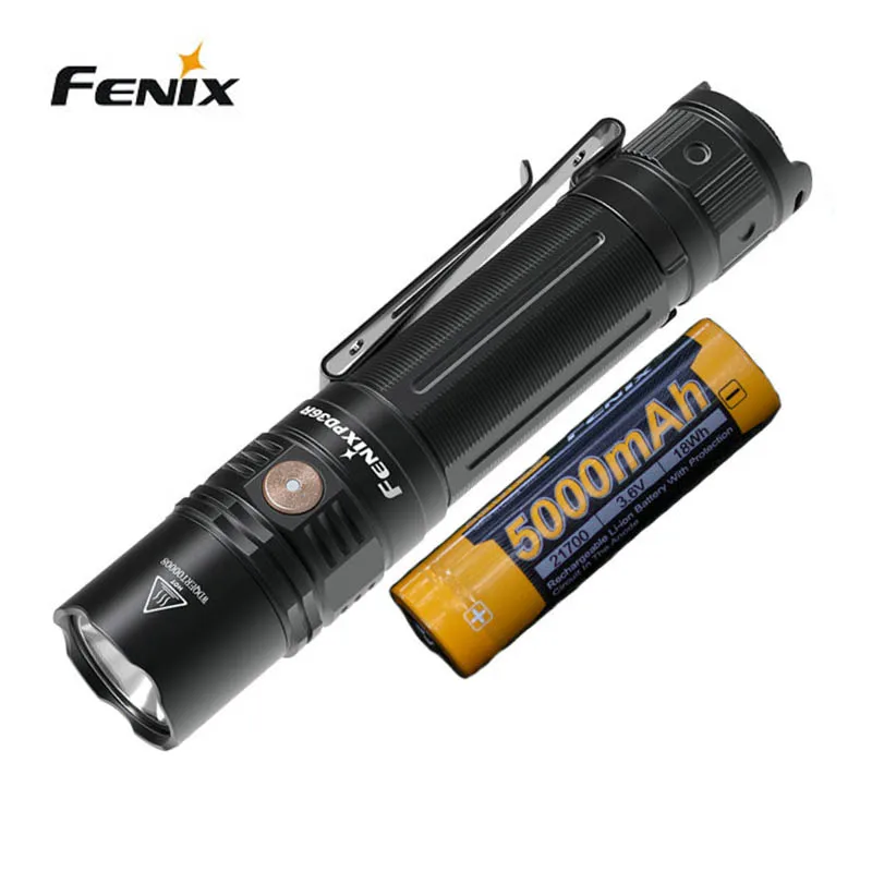 Fenix PD36R 1600 люмен USB Перезаряжаемый CREE светодиодный тактический фонарик с батареей