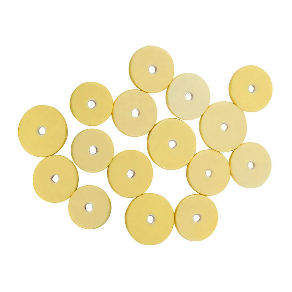 

16 in 1 Replacement Elastic Wood Flute Instrument Pads (Light Yellow) Repair