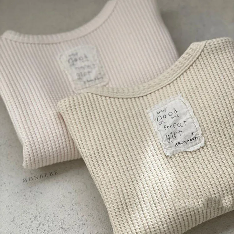 Spring New Baby Long Sleeve Clothes Set Solid Infant Clothing Suit Boys Girls Tops Pants 2pcs Set Baby Cotton Ribbed Outfits