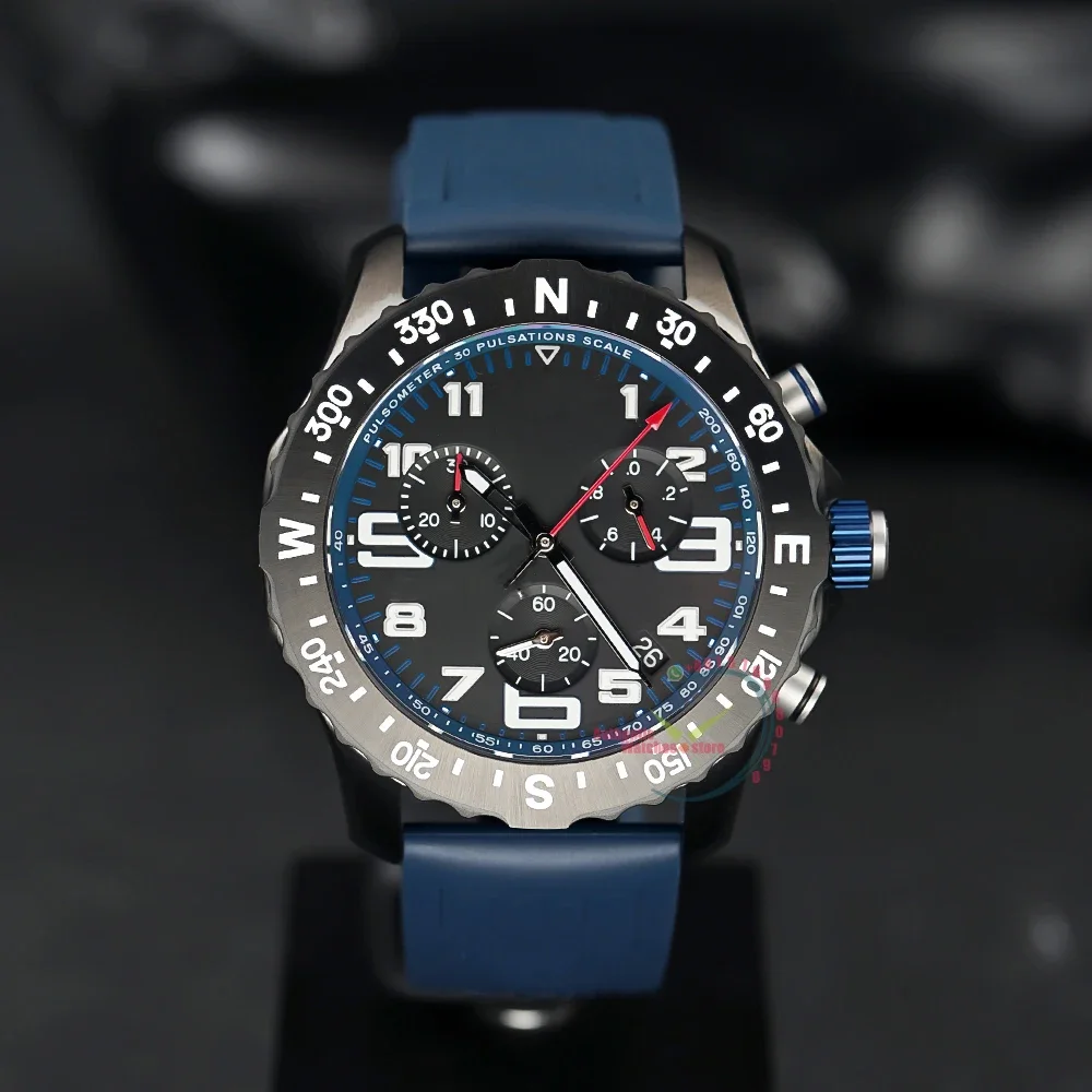 

2023 New Professional Endurance Pro 44mm Black Chronograph Dial Blue Rubber Men's Sport Watch X82310D51B1S1 Wristwatches Relogio