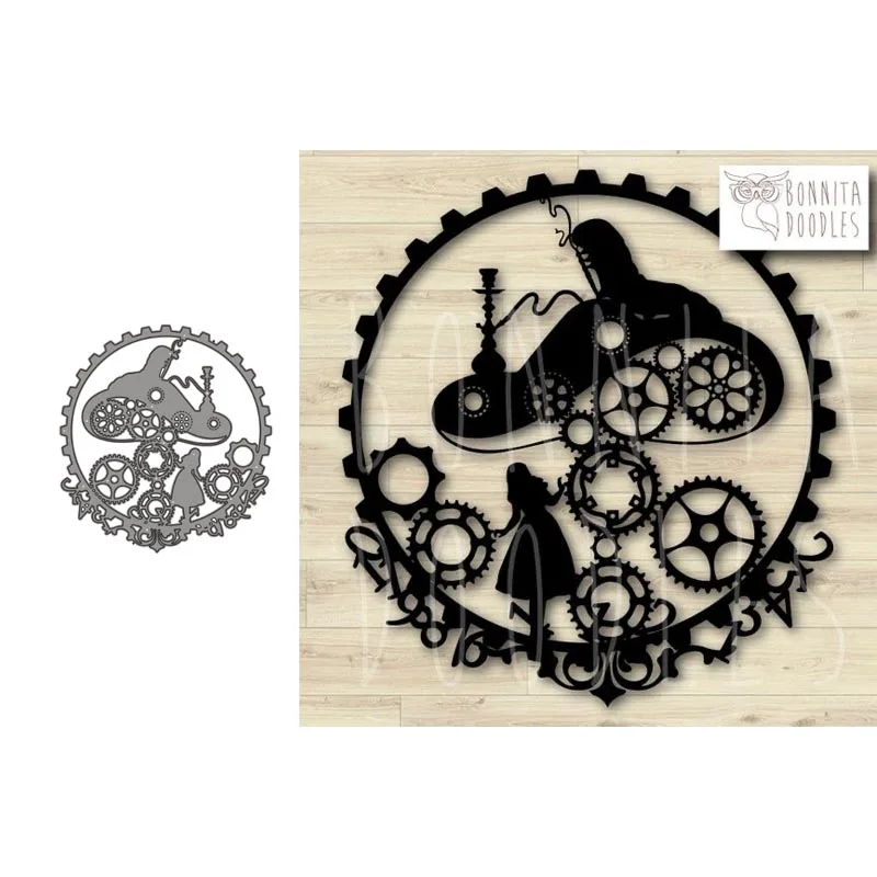 

Metal Cutting Dies Beauty Gear Stencils For DIY Scrapbooking Decorative Embossing Handcraft Die Cutting Template