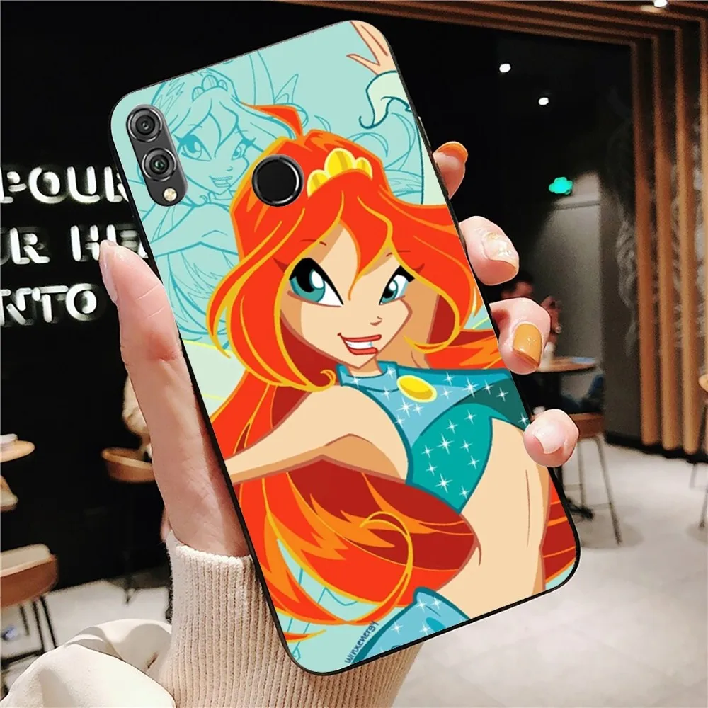 Чехол для телефона Girl W-Winxs C-clubs Huawei Honor 10 Lite 9 20 7A 9X 30 50 60 70 Pro Plus мягкий силиконовый