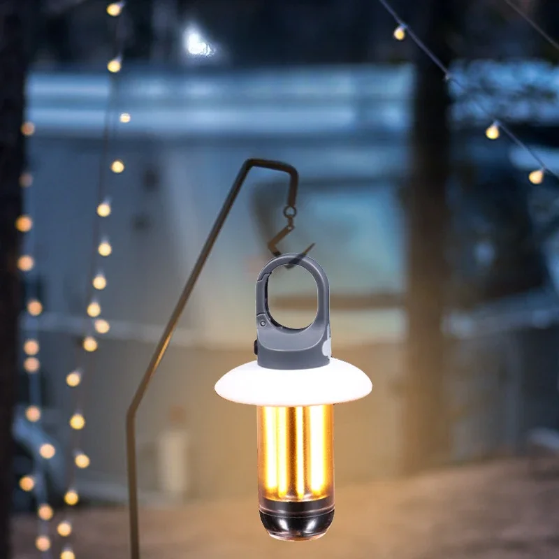 Новый портативный многофункциональный двойной фонарик 2 в 1 для наружной