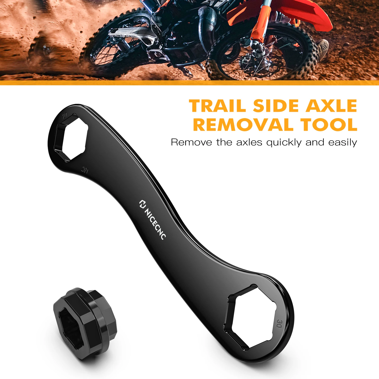 Для Husqvarna TE300 TE FE 150 250 300 350 400 450 501 2024 FC FX TX TC 2023-2024 17-27-30 мм гаечный ключ для снятия оси