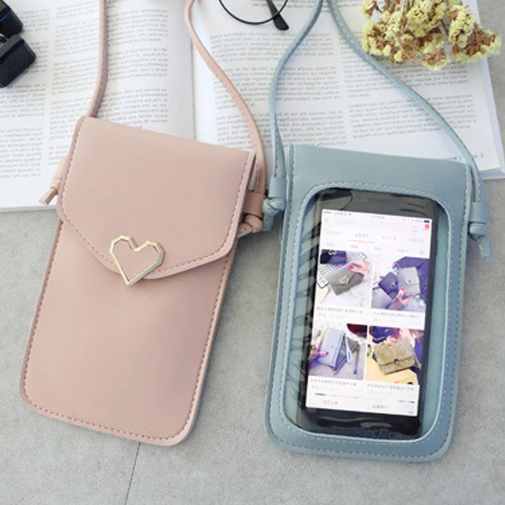 Women Phone Pouch for IPhone 13 12 11 Pro Max XS X XR 6 6S 7 8/huawei P 20 Case Girl Shoulder Bag Crossbody Purse |