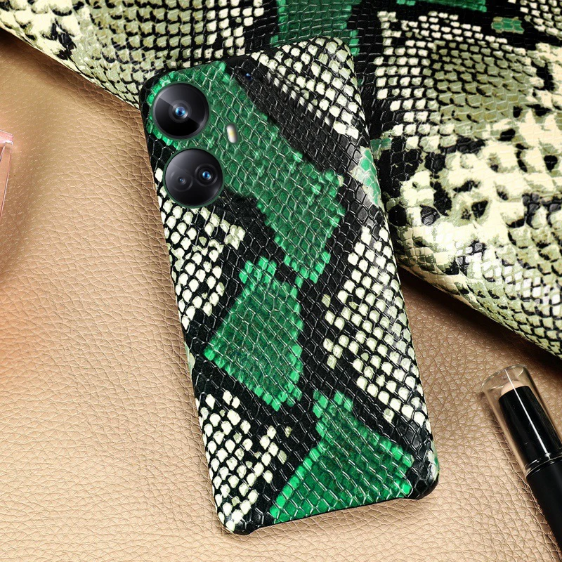 

Кожаный чехол Funda Capa кожаный чехол для OPPO Realme 10 9 Pro plus C33 C30 C35 GT 2 pro GT neo 2 3T чехол из кожи питона чехлы со змеиной кожей