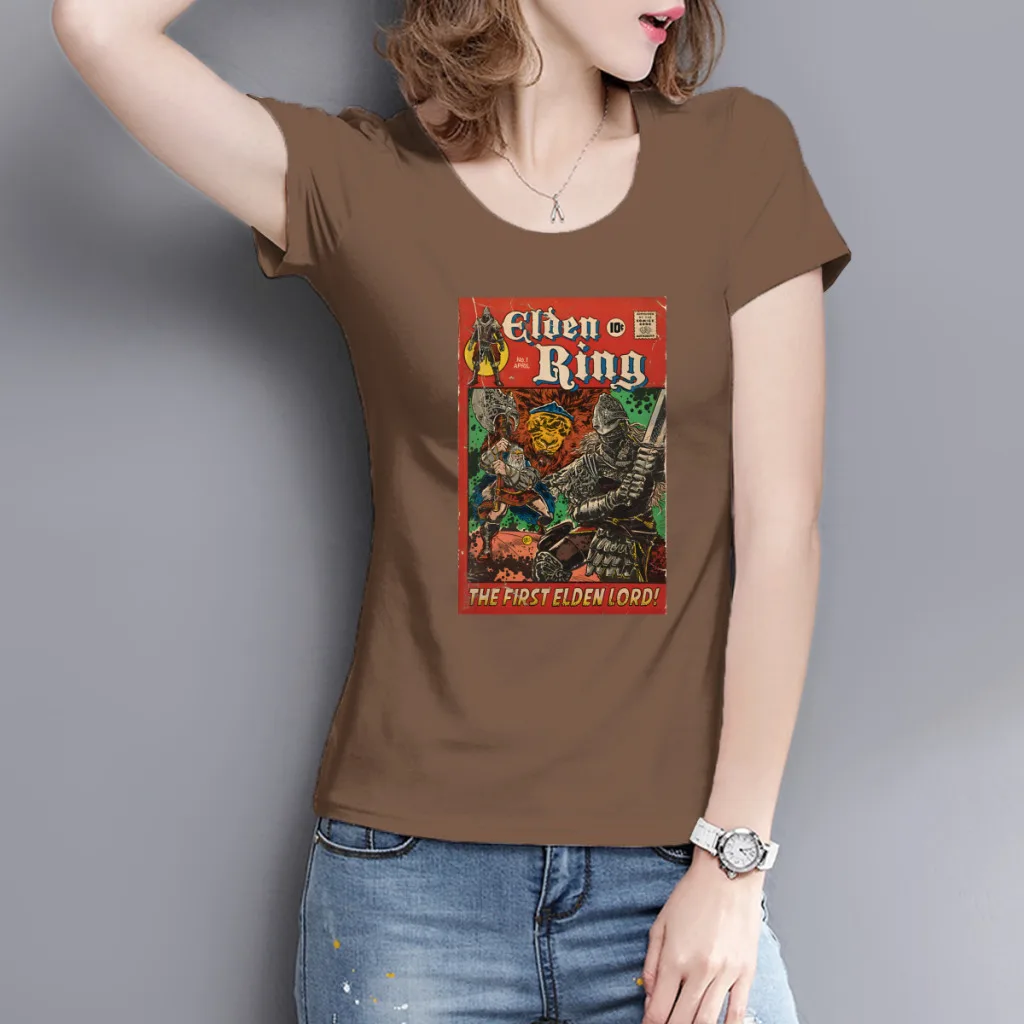 Первый Лорд Элдена! Женская футболка с принтом круглый вырез коротким рукавом