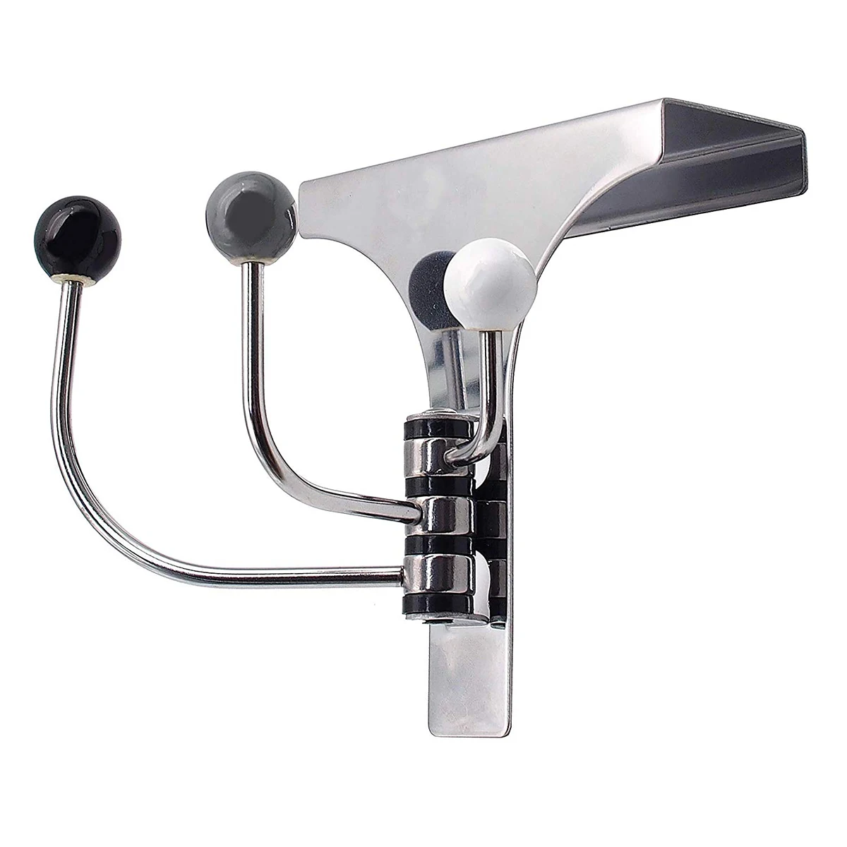 

Stainless Steel Door Hook Multi-Purpose Hook with 180 Degree Rotation Hangers for 4.5cm/1.8cm Thickness Door Hat Bag Towel