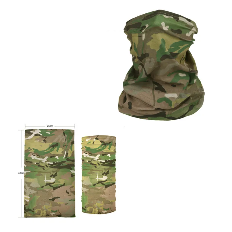 

COOLMAX Military Tactical Hiking Bib Bandana Camo Special Forces Scarf Men's Women's Cycling UV Protection Bandana