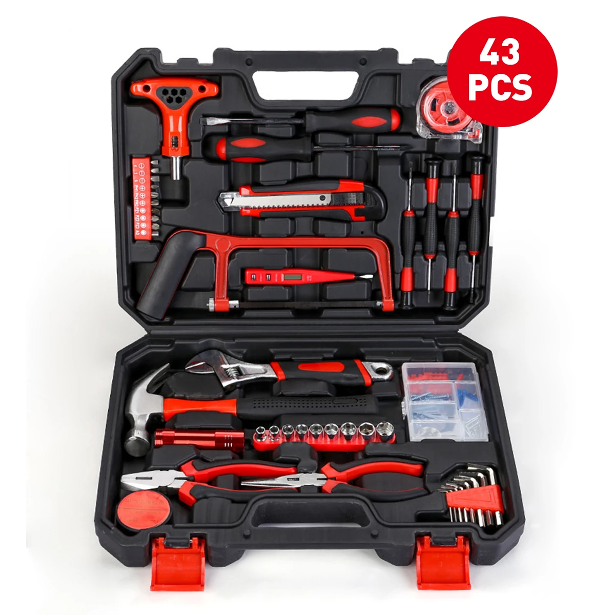 43Pcs Good Quality Manual Repair Home Tool Set Household Hardware Professional Hand Tools Multi-function Combination Box Set