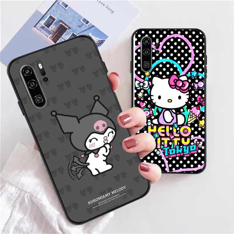 

Hello Kitty Kuromi Phone Cases For Huawei Honor P30 P40 Pro P30 Pro Honor 8X V9 10i 10X Lite 9A Funda Coque Soft TPU Carcasa