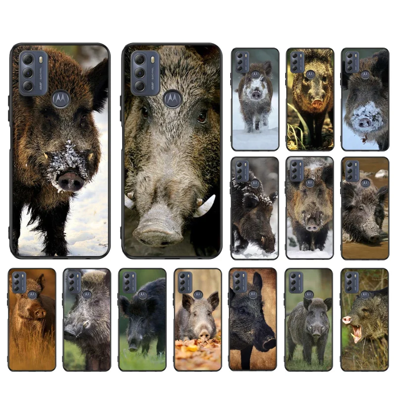 

Animal Wild Boar Phone Case for Motorola Moto Edge 20 Pro Edge 20 Lite E7 Power E40 E20 One Action G10 G Play G8 G9 G60 G50