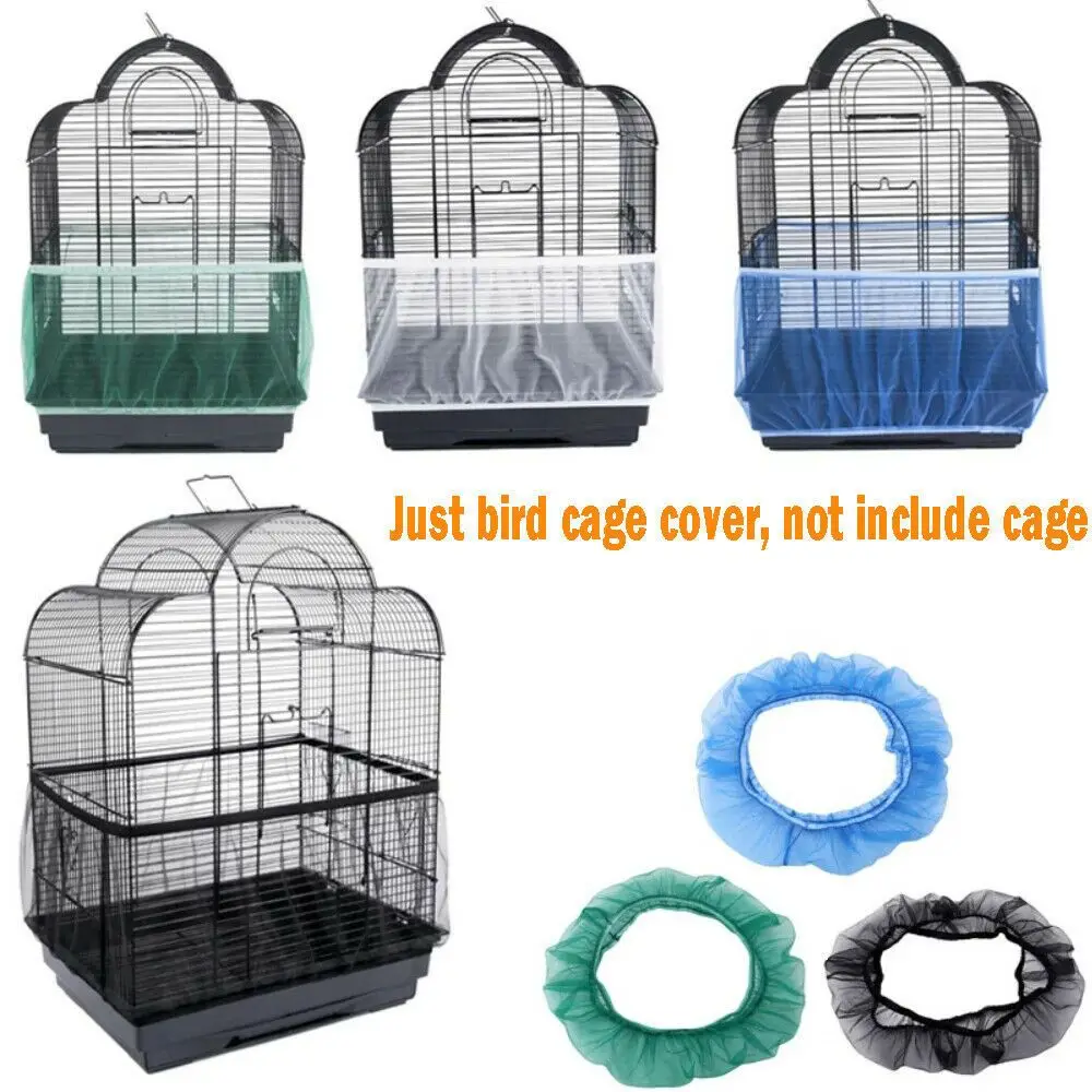 

Garden Airy Mesh Bird Cage Accessories Shell Skirt Net Seed Catcher Guard Bird Cage Cover Nylon Mesh Bird Cage Net