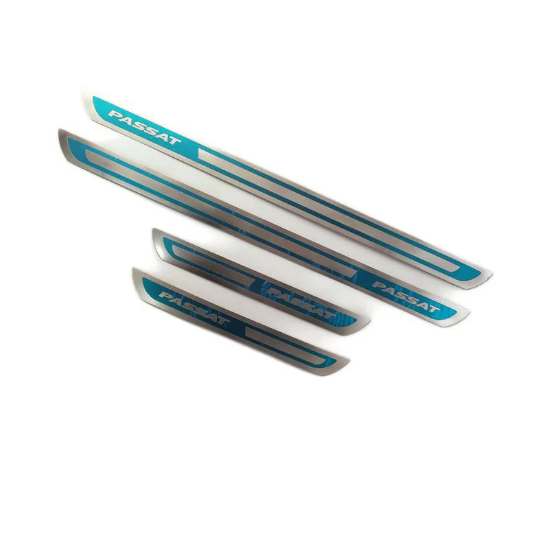 

4 шт./партия, ультратонкая Накладка на порог автомобиля Volkswagen Passat B7