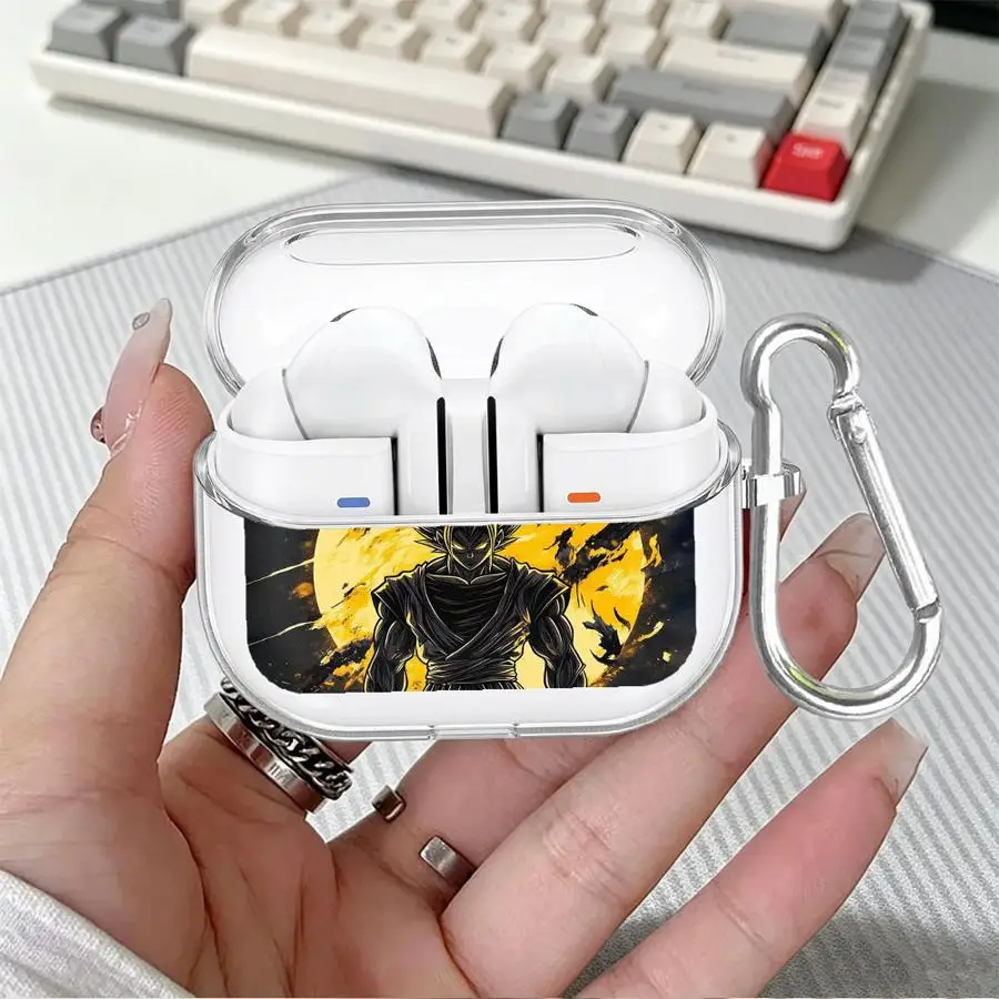 Фото Чехол D-ragonS B-allS с мультяшным рисунком для Redmi Galaxy Buds 6 Active, 8 Active, 8 Lite, 5, 7, 6 Pro, прозрачный чехол для наушников с крючком №3