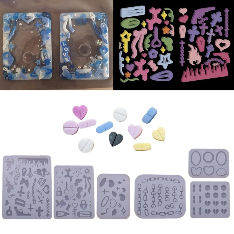 

Silicone Resin Casting Mould Epoxy Resin Molds Quicksand Moulds Keychain Mold Silicone Material Geometry Filler Moulds
