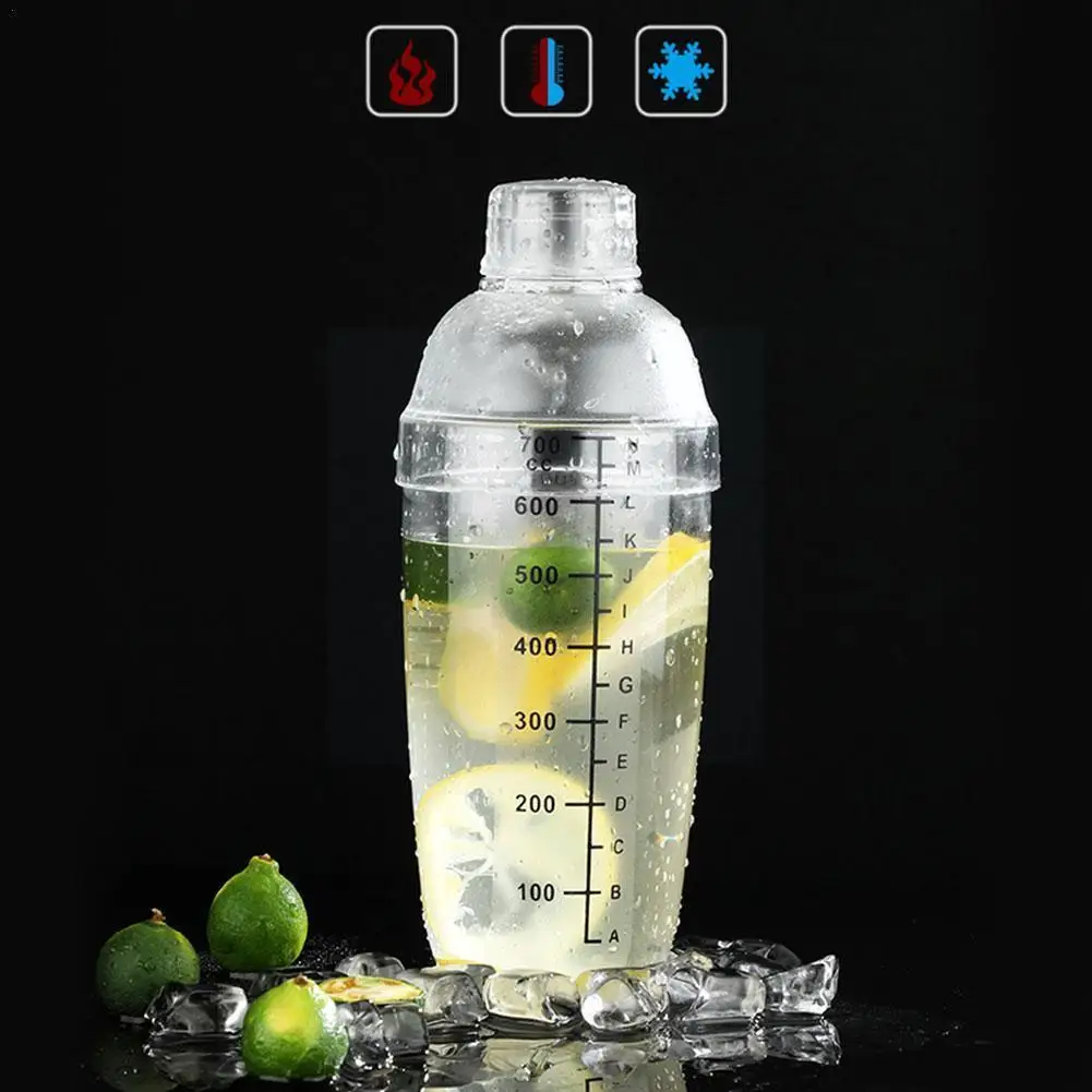 

Plastic Martini Cocktail Shaker 300/500/700/1000ml Shaker Barware Cup Beverage Wine Boston Mixer Drink Bar Wine Mixer Tool N3y7