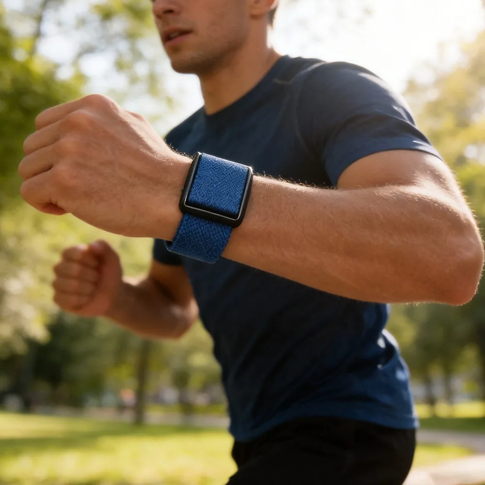 Фото Нейлоновый магнитный ремешок для Amazfit Helio, эластичная дышащая петля, регулируемый спортивный браслет для Amazfit Helio Sport №3
