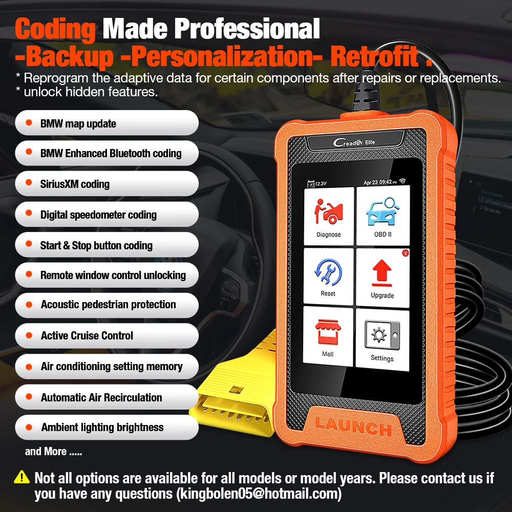 LAUNCH X431 Elite полнофункциональный Автомобильный сканер для BMW OBD OBD2 цифровой