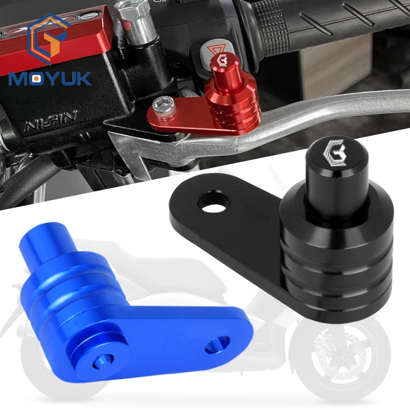 

For YAMAHA HONDA SUZUKI KAWASAKI SYM Universal Motorcycle Accessories Disc Brake Lever Parking Button Semi-automatic Lock Switch