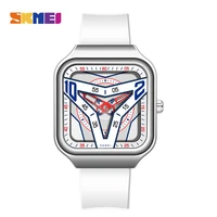 skmei fashion japan quartz movement mens watches 3bar waterproof male clock silicone strap wristwatch relogios masculino