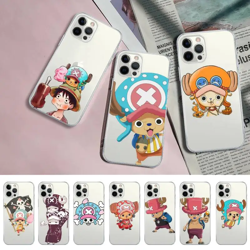 

BANDAI One Pieces Tony Tony Chopper Phone Case for iPhone 11 12 13 mini pro XS MAX 8 7 6 6S Plus X 5S SE 2020 XR clear case